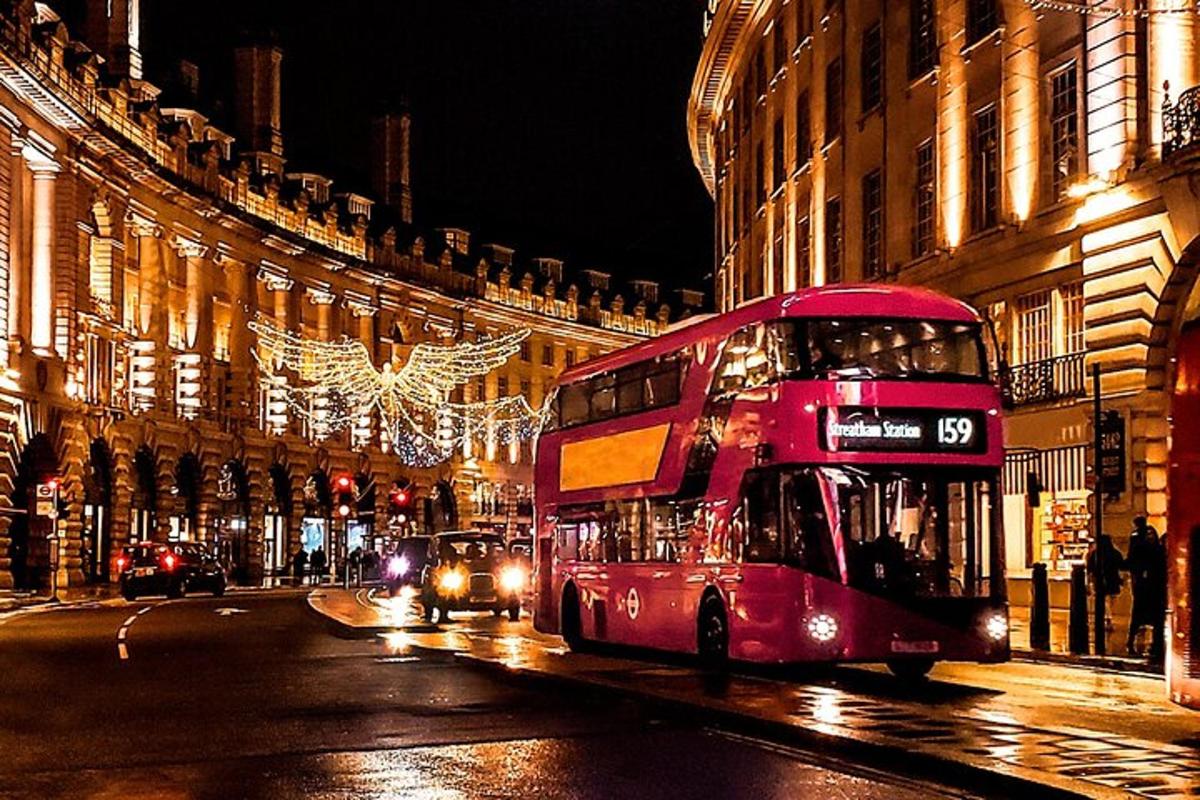 London Christmas Lights Tour on Open-Top Bus