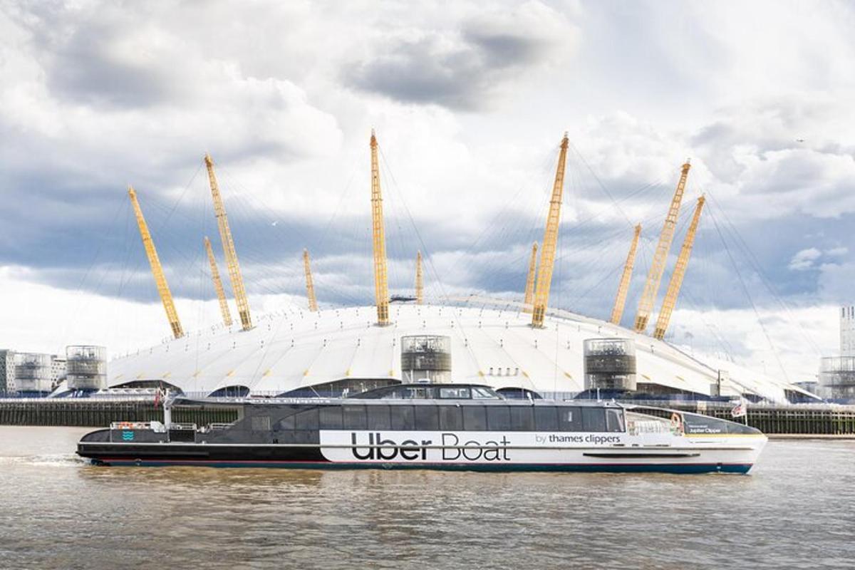 London: IFS Cable Car + Uber Boat One Way River Thames Cruise