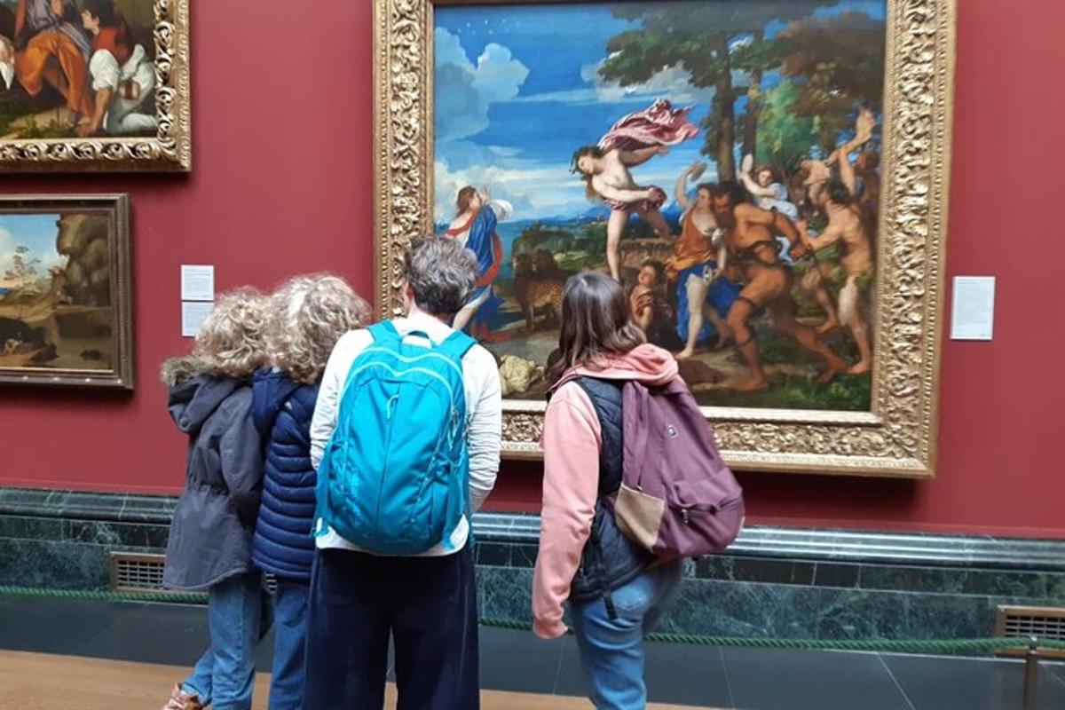 National Gallery of London Guided Tour for children and families with kids friendly guide