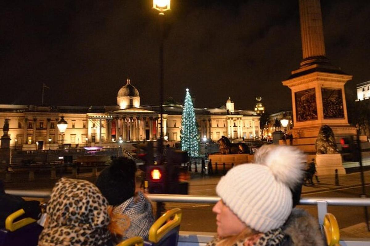 See London Christmas Lights Open-Top Bus Tour with guide