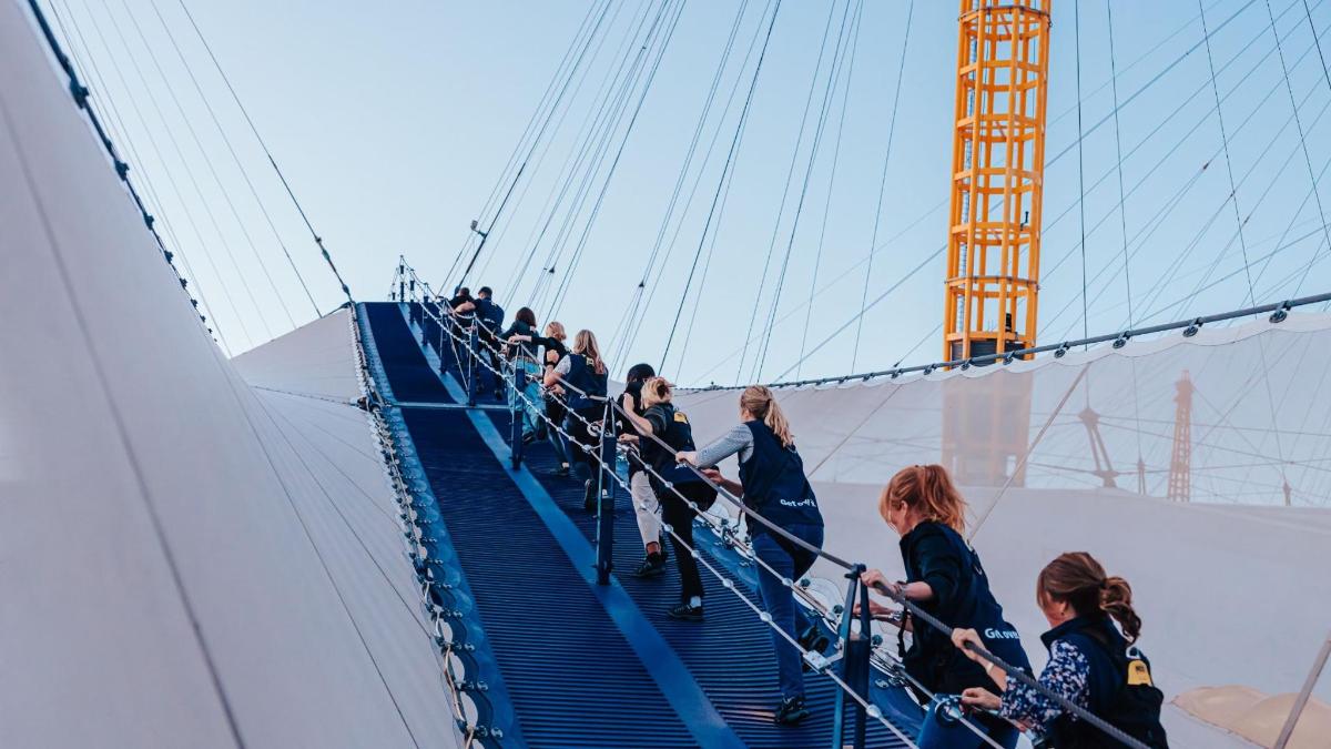 Up at The O2 Guided Climbing Experience