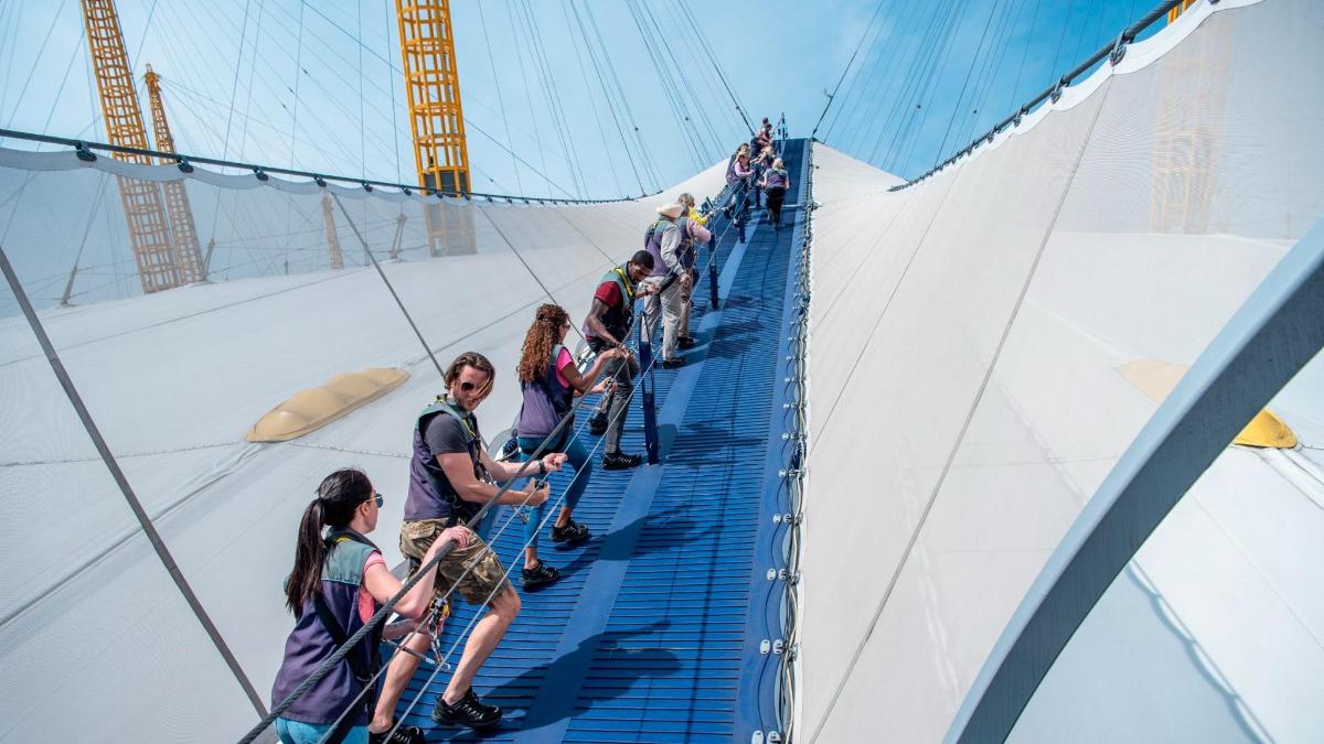 Up at The O2 Guided Climbing Experience