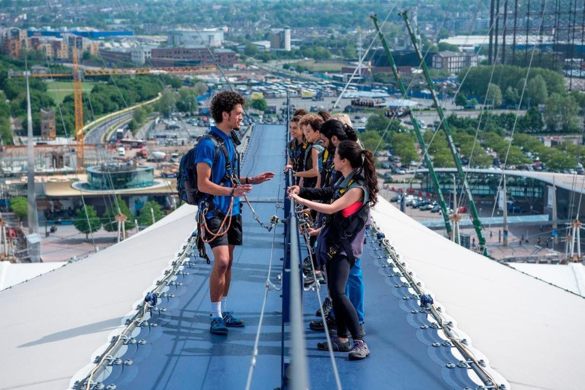 Up at the O2 Daylight Climb