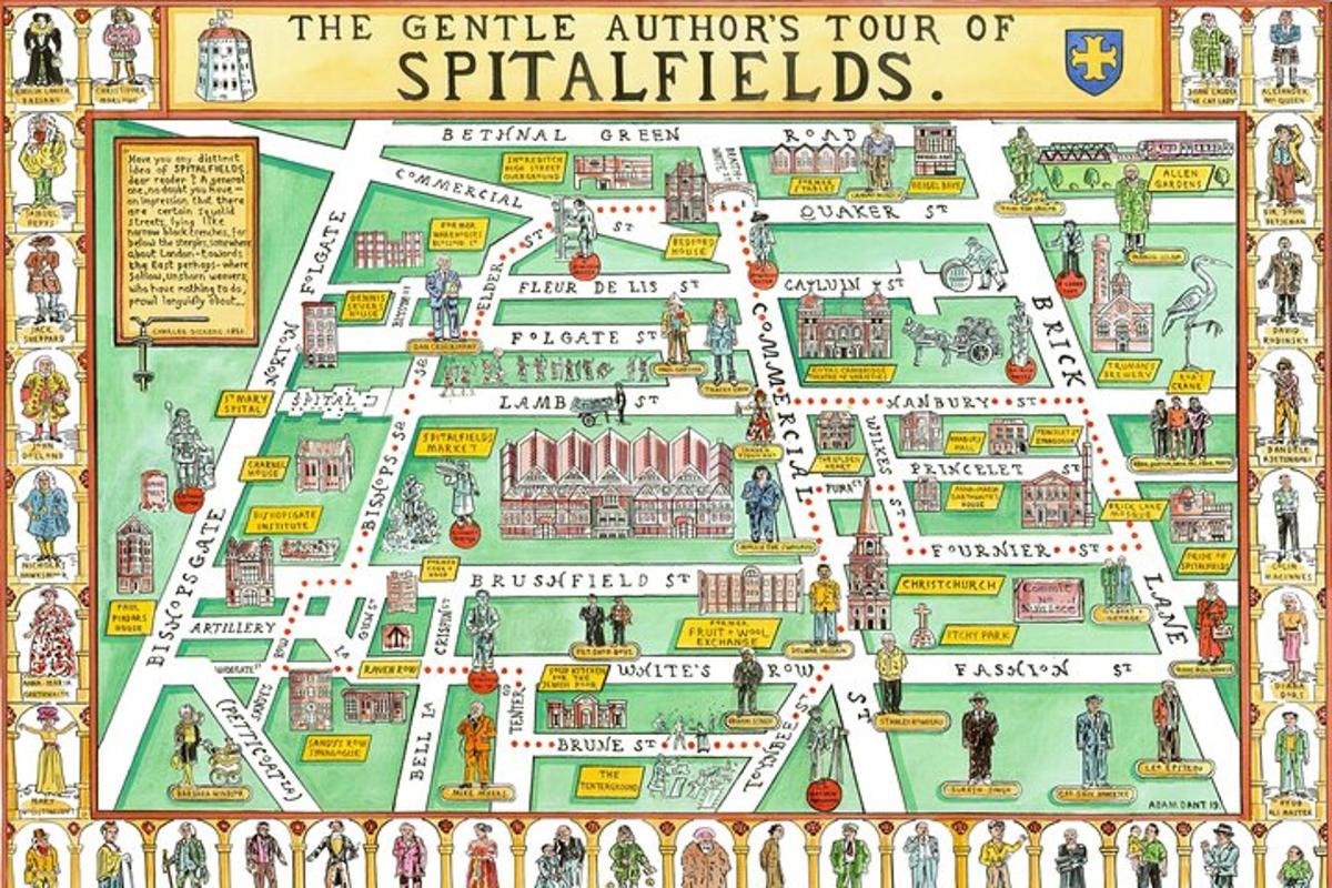 Walking Tour around Spitalfields in the East End of London